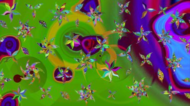 Şatafatlı bahar bahçesi dokusu. Raster illüstrasyonu. Çiçek deseni. Çiçek çizimi arkaplanı.