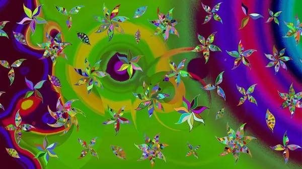 Kıvırcık, parlak örgü. Eski moda arka plan. Güzel, parlak, pürüzsüz kumaş, tuval. Raster illüstrasyonu. Çiçek çelengi. Desen, çizim, çiçek sınırı..