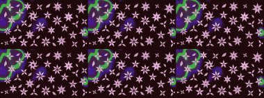 Raster illüstrasyonu. Küçük çiçekteki sevimli çiçek deseni. Çizim.