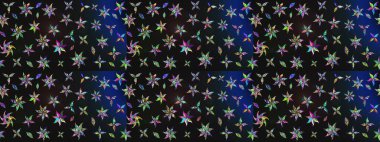 Üzerinde gri renkte karalamalar olan çiçek desenleri çiz. Raster illüstrasyonu.