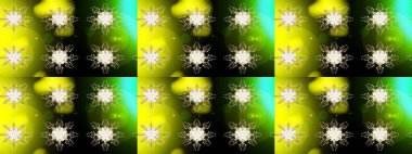 Raster illüstrasyonu. Kar tanesi rengarenk desen. Soyut kar taneleri arkaplanda izole edilmiş düz dizayn. Raster kar taneleri arka planda. Kar taneleri deseni.