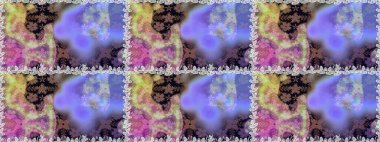 Güzel kumaş deseni. Bahar Tema Dikişsiz desen arka plan rengi. Raster çizimde sorunsuz çiçek desenli. Düz çiçek öğeleri tasarım.