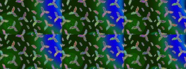 Raster illüstrasyonu. Kar Tanesi Simgesi. Kar tanesi yeşil, gri ve mavi renklerde izole edilmiş. Raster illüstrasyonu.