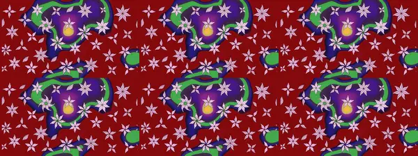 Raster çiçekli arka plan. Güzel kumaş deseni. Düz Çiçek Elementleri Tasarımı. Renkli Yaz Temalı eskiz kalıbı. Güzel eskiz şekli. Yazdır.