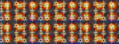 Etnik Mandala havlusu. Sınır Kızılderili çiçekli paisley patten. Taslak süsleme izi. Raster Henna tarzı. Tebrik kartı arkaplanı, boyama kitabı, arkaplan, tekstil için kullanılabilir.