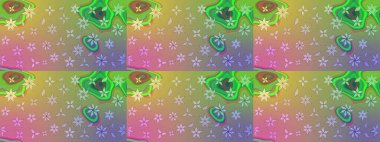 Raster illüstrasyonu. Tarafsız renklerde çiçekler. Çizim çiçek deseni duvar kağıdı için kullanılabilir.