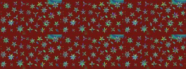 Modern çiçek arkaplanı. Halk tarzı. Moda baskıları için zarif bir şablon. Parlak renkli çiçekleri ve kırmızı yaprakları olan harika bir çiçek deseni..