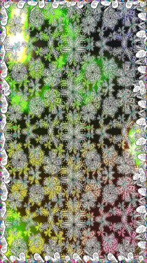 Modern gelişim, gri raster arka plan duvar kağıdı çizimi, klasik çizgi, desenli desenli çiçekler, çiçekli süsler. Çiçekli el, pürüzsüz desen..