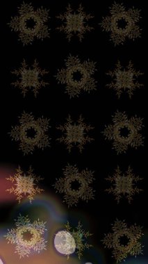 Meteoroloji buz koleksiyonu. Kar tanesi raster arka planı. Kış siyahı, kahverengi ve gri noel kar bembeyaz kristal element. Raster skeci. Xmas don kar taneleri izole edilmiş siluet sembolü.