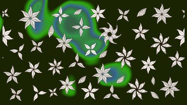 Tomurcukları çiçek olan sevimli bir çiçek deseni. Raster. Eskiz geçmişi. Kumaş, tekstil, duvar kağıdı baskısı için. Raster illüstrasyonu. Antika retro tarzı.