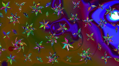 Tekstil veya kitap kapakları, imalat, duvar kağıtları, baskı, hediye paketi ve yapıştırma kitabı için çiçek eskizi geçmişi. Raster illüstrasyonu. Küçük ölçekli çiçeklerdeki basit sevimli desen.