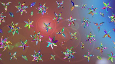 Raster şirin suluboya çiçek desenleri çiziyor. Büyük bir çiçek boyası seti. Kartlar, davetiyeler, tarih kartları ve daha fazlası için kullanılabilir.