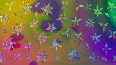 Çiçek kompozisyonu, el boyası, hassas şablon. Sevgililer günü ve tebrik kartı konsepti için şık bir davetiye. Üst manzara, yumuşak stil. Yeşil renkte manzaralı çiçek deseni.