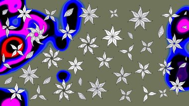 Çiçekli tebrik kartı. Raster illüstrasyonu. Doğum günü kartı ya da düğün davetiyesi. Suluboya çiçek buketi. Çiçek arkaplan. Yeşil renklerde.