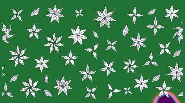 Çiçekli bahar çiçekleri. Küçük çiçekte güzel bir desen. Küçük renkli çiçekler. Moda baskıları için zarif bir şablon. Motley illüstrasyonu.