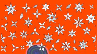 Organik motif arka planı. Çizim kalıbı. Raster illüstrasyonu. Ultraviyole kumaş deseni.