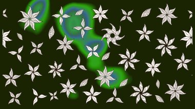 Tomurcukları çiçek olan sevimli bir çiçek deseni. Eskiz geçmişi. Raster illüstrasyonu. Kumaş, tekstil, duvar kağıdı baskısı için. Eski usul. Raster..