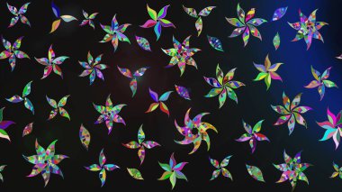 Suluboya çiçekli çiçek deseni. Raster illüstrasyonu. Gri renkli güzel tekstil.