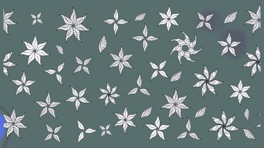 Küçük çiçekteki sevimli çiçek deseni. Raster illüstrasyonu. Tony 'nin kumaş kalıbını çiz. Modaya uygun kumaş deseni.