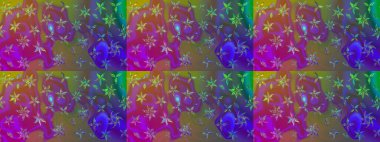 Çiçekler suluboya eskiz deseni. Raster Stili kumaş deseni.