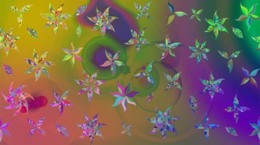 Çiçeğin suluboya çizimlerinin mükemmel deseni. Suluboya çizim kalıbı. Moda baskısı. Raster illüstrasyonu. Eski model. Dekorasyon ve tasarım için güzel desen.