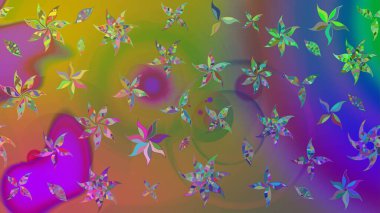 Simple cute pattern in small-scale flowers. Raster illustration. Floral sketch background for textile or book covers, manufacturing, wallpapers, print, gift wrap and scrapbooking.