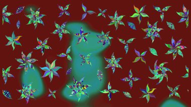 Renkli Bahar Teması eskiz kalıbı. Çiçek desenli eskiz, yaz çiçekleri. Kırmızı renkte çiçekler. Düz Çiçek Elementleri Tasarımı.