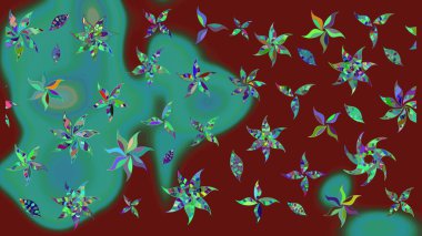 Bahar mevsimi. Nazik romantik baskı. Raster güzel bir çiçek deseni çizmiş. Tatil havası..