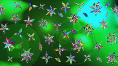 Raster stili kumaş deseni. Çiçekler suluboya çizim deseni.