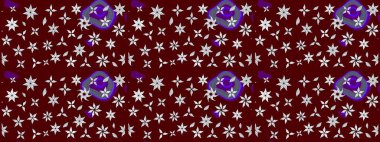 Kırmızıda çiçekler. Eskiz arkaplan modeli. Suluboya, elle çizilmiş. Raster stoku.