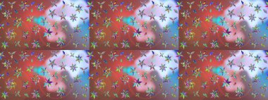 Kahverengi renkli çiçekler. Bahar mevsimi. Tatil havası. Nazik romantik baskı. Raster güzel bir çiçek deseni çiziyor..