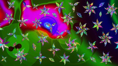 Eski model. Dekorasyon ve tasarım için güzel bir desen. Raster illüstrasyonu. Suluboya çizim kalıbı. Çiçeğin suluboya çizimlerinin mükemmel deseni. Moda yazdırma.