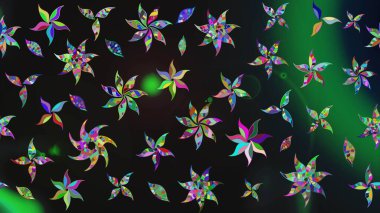 Parmak izi, kumaş, duvar kâğıdı, tekstil için raster dokusu. Nakış desenli çiçek deseni. Renkli grunge soyut arkaplanı Cologray çiçekleriyle zenginleştirir.