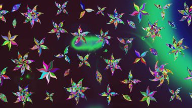 Çiçekli eskiz arkaplanı. Renkli Bahar Teması eskiz kalıbı. Çocuk stili. Düz Çiçek Elementleri Tasarımı.