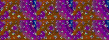 Raster Şirin kumaş deseni. Eskiz klasiği. Düz Çiçek Elementleri Tasarımı. Renkli Bahar Teması çizim şablonu.