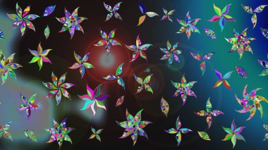 Büyük bir çiçek boyası seti. Kartlar, davetiyeler, tarih kartları ve daha fazlası için kullanılabilir. Raster şirin suluboya çiçek deseni çizimi.