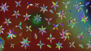 Raster illüstrasyonu. Eski usul. Miles Fleur, süslü püslü bir süs. Kumaş, tekstil, duvar kağıdı baskısı için. Tomurcukları papatya çiçekleri olan sevimli bir çiçek deseni. Taslak arkaplan.