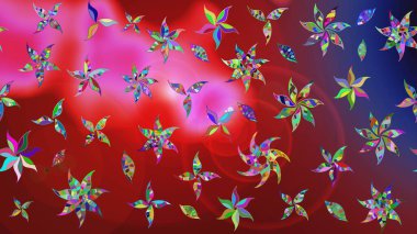 Ultraviyole kumaş deseni. Çizim kalıbı. Organik motif arka planı. Raster illüstrasyonu.