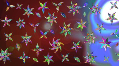 Kahverengi renkli çiçekler. Nazikçe, güzel çiçek arkaplanı. Raster çiçek desenli ve çiçekli..