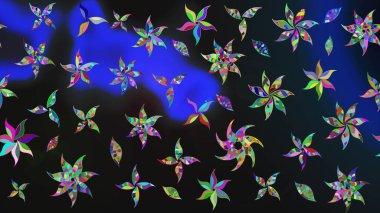 Çizim raster deseni. Güzel kumaş deseni. Çiçek arka planı.