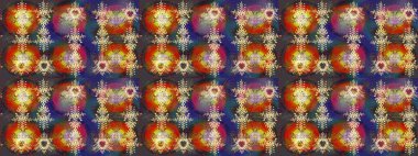 Basit bir kar tanesi. Kahverengi, gri ve kırmızı renkler. Soyut duvar kâğıdı, ambalaj dekorasyonu. Kışın sembolü, mutlu noeller, mutlu yeni yıl kutlaması Raster illüstrasyonu..