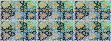 Tarafsız renklerde altın tekrarlayan elementlerle soyut arkaplan. Kusursuz oryantal klasik altın desen.