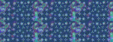 Raster düz çiçek çizim deseni. Mavi renkli çiçekler. Tasarım hediye paketi, tebrik kartları, posterler ve afiş tasarımı.