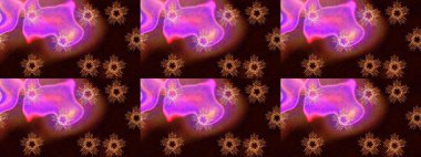 Kar tanesi süsleme deseni. Kar taneleri arka planda. Renkli arka planda izole edilmiş kar tanelerinin düz tasarımı. Kar taneleri deseni. Raster illüstrasyonu.