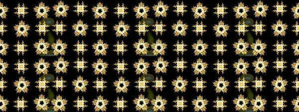 Farklı kar taneleri toplayıcısı, siyah ve sarı renklerde kış elementleri. Raster Noel soyut renkli arkaplan ve tatlı kar tanesi.