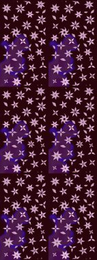 Renkli Bahar Teması eskiz kalıbı. Çiçek deseni. Düz Çiçek Elementleri Tasarımı. Chichi 'nin kumaş kalıbını çiz. Raster illüstrasyonu.