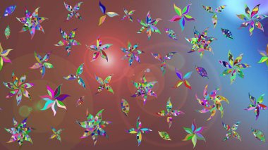 Küçük çaplı çiçeklerdeki basit şirin desenler. Tekstil veya kitap kapakları, imalat, duvar kağıtları, baskı, hediye paketi ve yapıştırma kitabı için çiçek eskizi geçmişi. Raster illüstrasyonu.