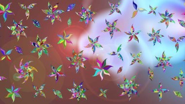 Simple cute pattern in small-scale flowers. Raster illustration. Floral sketch background for textile or book covers, manufacturing, wallpapers, print, gift wrap and scrapbooking.