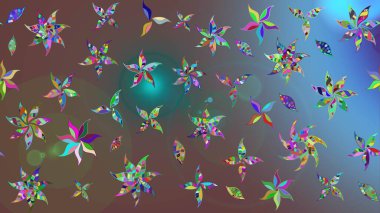 Çiçek arkaplanlı soyut zarafet eskiz deseni. Raster Güzel kumaş deseni.