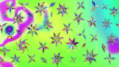 Raster şirin suluboya çiçek desenleri çiziyor. Büyük bir çiçek boyası seti. Kartlar, davetiyeler, tarih kartları ve daha fazlası için kullanılabilir.